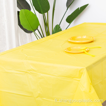 Couverture de table de salle à manger plaine jetable de Peva